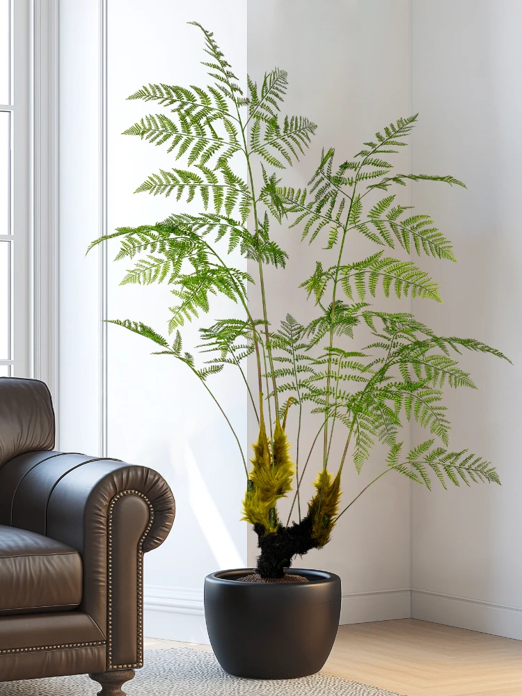 Dracaena Marginata - Gran mono dorado simulado, helecho, planta