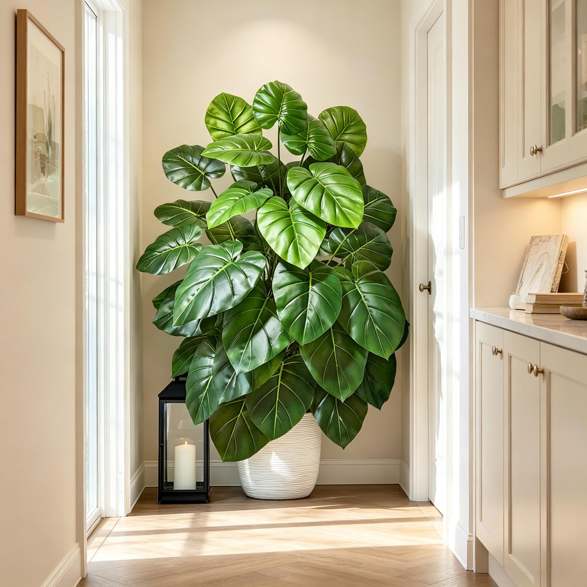 Palmera Artificial Realista de - Monstera Adansonii reseña y precio