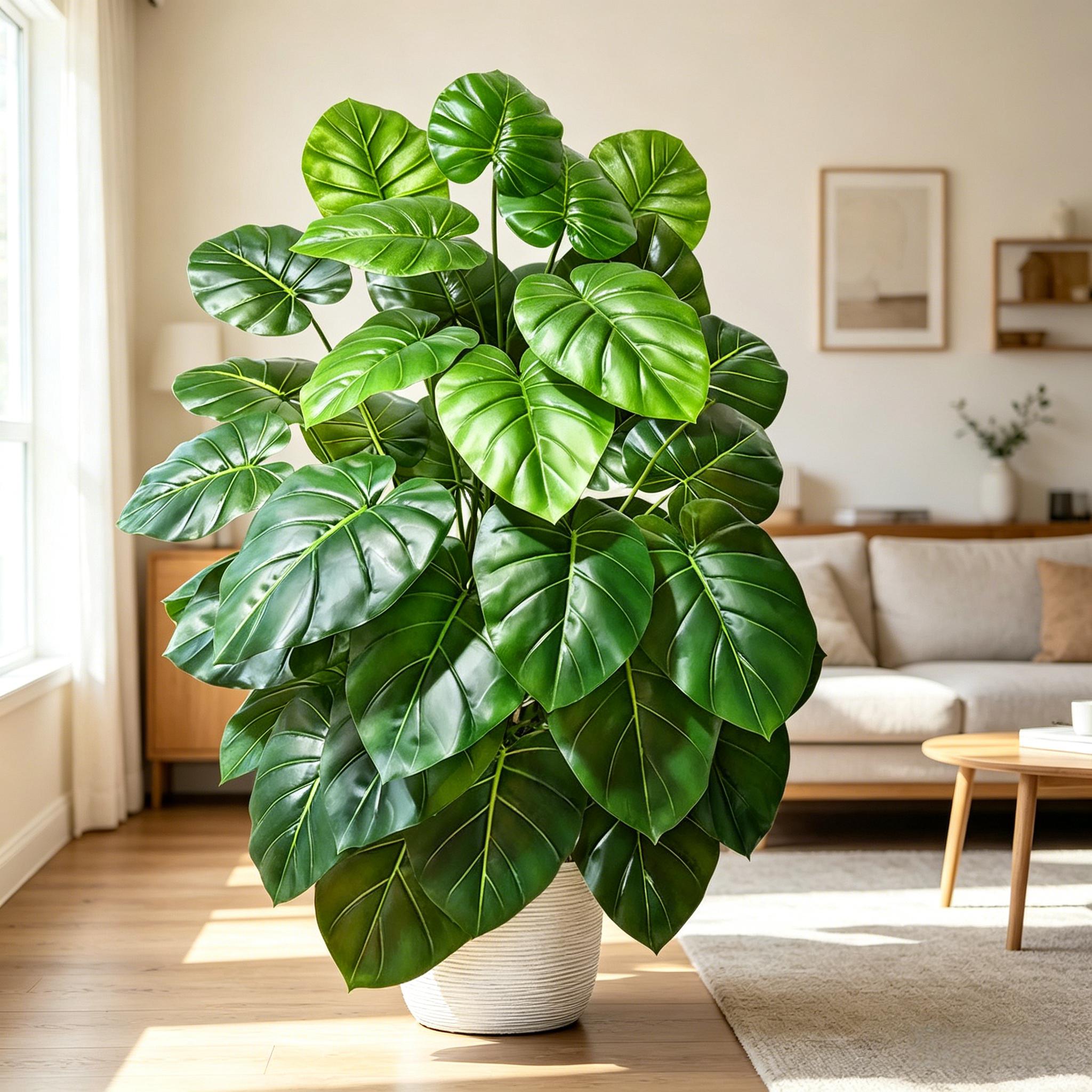 Palmera Artificial Realista de - Monstera Adansonii reseña y precio
